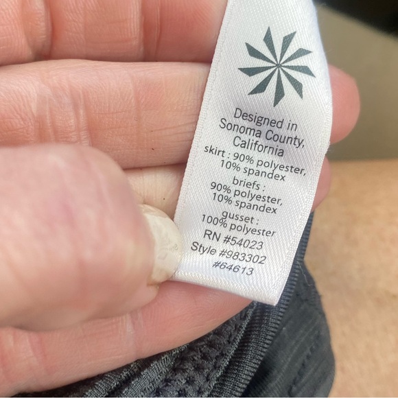 Athletica Stripe Swagger Skort Tennis Skirt Medium H90 - Picture 4 of 6